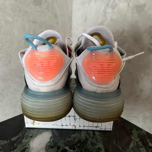 Nike Multicolor Gradient Low-Top Sneakers with Pink Swoosh